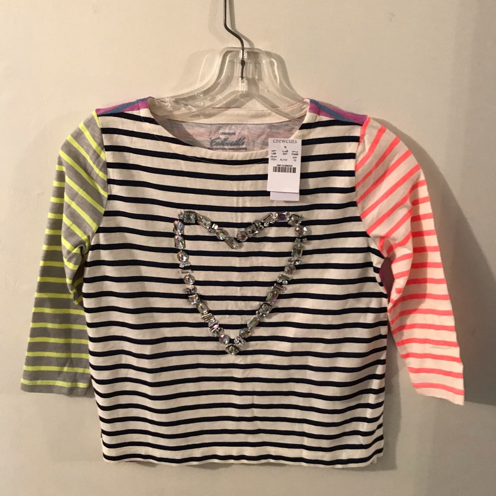 Cute NWT Crewcuts Shirt with Embellishments